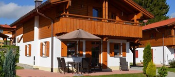 Vacation home with balcony and terrace in the Via Claudia vacation village in the Allgäu