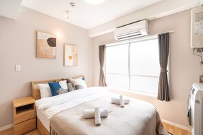 Appartement, 1 chambre (302) | Fer et planche à repasser, accès au Wi-Fi (inclus), literie fournie