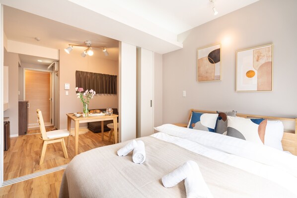 Apartment, 1 Bedroom (302) | Iron/ironing board, free WiFi, bed sheets - ZAITO Tokyo Asakusa Economy Inn (Tokyo)