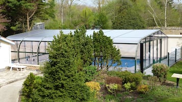 Indoor pool, seasonal outdoor pool