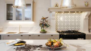 Villa (6 Bedrooms) | Private kitchen | Fridge, microwave, oven, dishwasher