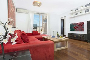 TV, books - Spectacular penthouse with terrace (Barcelona)