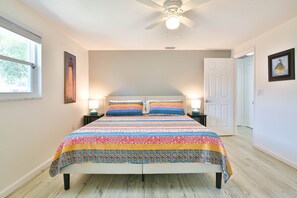 2 slaapkamers, een strijkplank/strijkijzer, reisbedje, gratis wifi