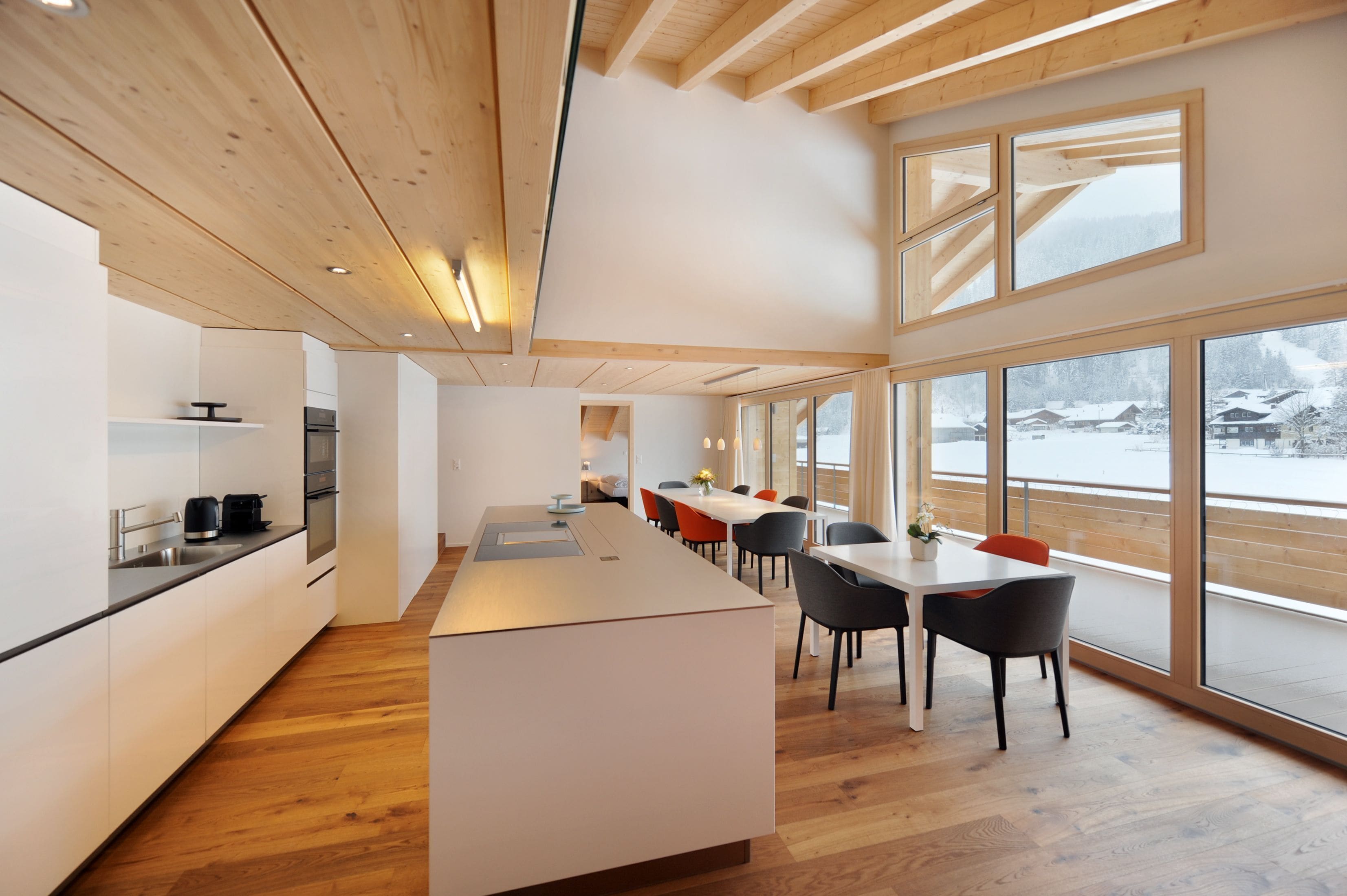 Apartment (Kronenmatte 12A) | Private kitchen | Full-size fridge, microwave, oven, toaster