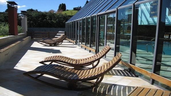 Indoor pool, a heated pool