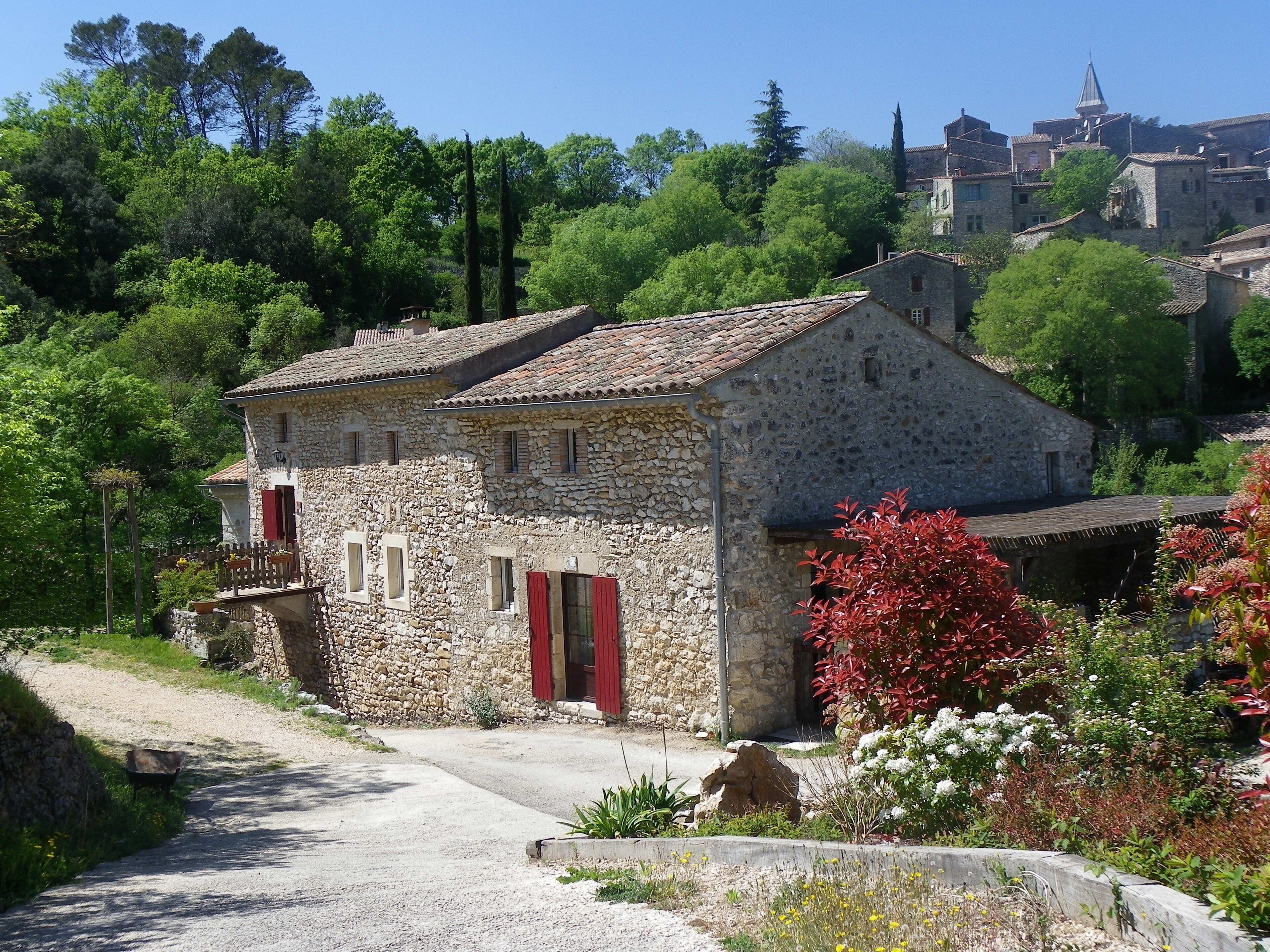 cottage in picturesque village on the edge of Cèze