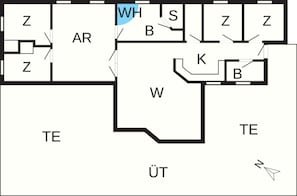 House | Floor plan - Restful Holiday Home in Idestrup near Sea (Idestrup)