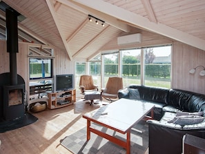Fireplace, DVD player