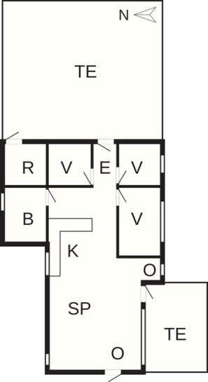 House | Floor plan - Deluxe Holiday Home in Løkken near Sea (Lokken)