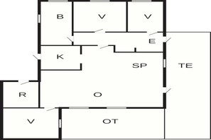 House | Floor plan - 6 Person Holiday Home in Blavand (Blavand)