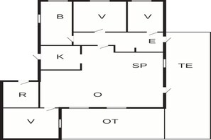 House | Floor plan - 6 Person Holiday Home in Blavand (Blavand)