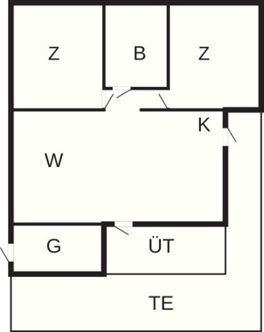 House | Floor plan - Entising Holiday Home in Jutland near Sea (Rømø)