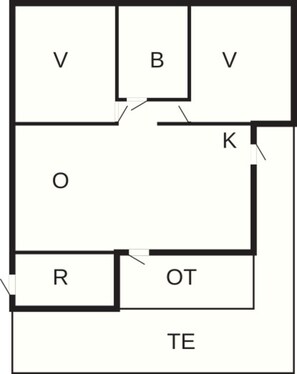 House | Floor plan - Entising Holiday Home in Jutland near Sea (Rømø)