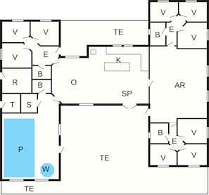 独立别墅 | 楼层平面图