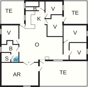 Floor plan - Luxury Spa Retreat by Sea (Harboore)