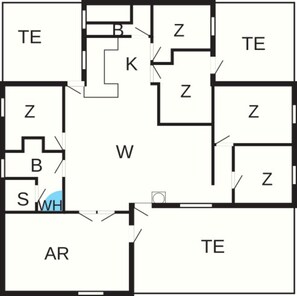 Floor plan - Luxury Spa Retreat by Sea (Harboore)
