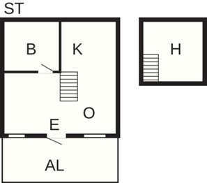 House | Floor plan - 2 Person Holiday Home in Ronnang (Roennaeng)