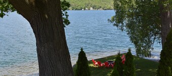 Updated Open Plan - Keuka Lakefront Home 4BR & 157' private beach