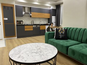 Full-size fridge, stovetop, dishwasher, coffee/tea maker - Premium park apart (Kemer)