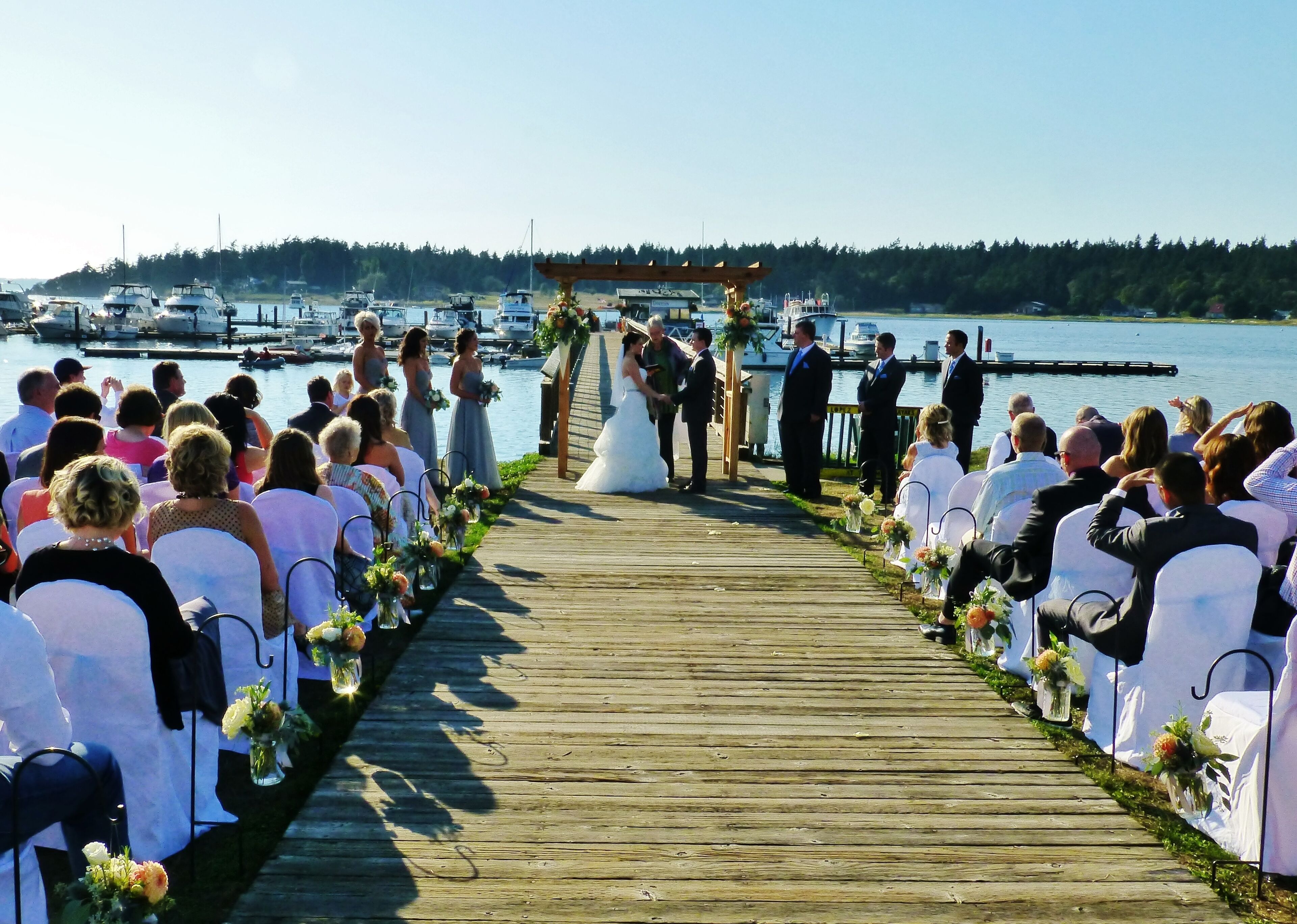 outdoor wedding area