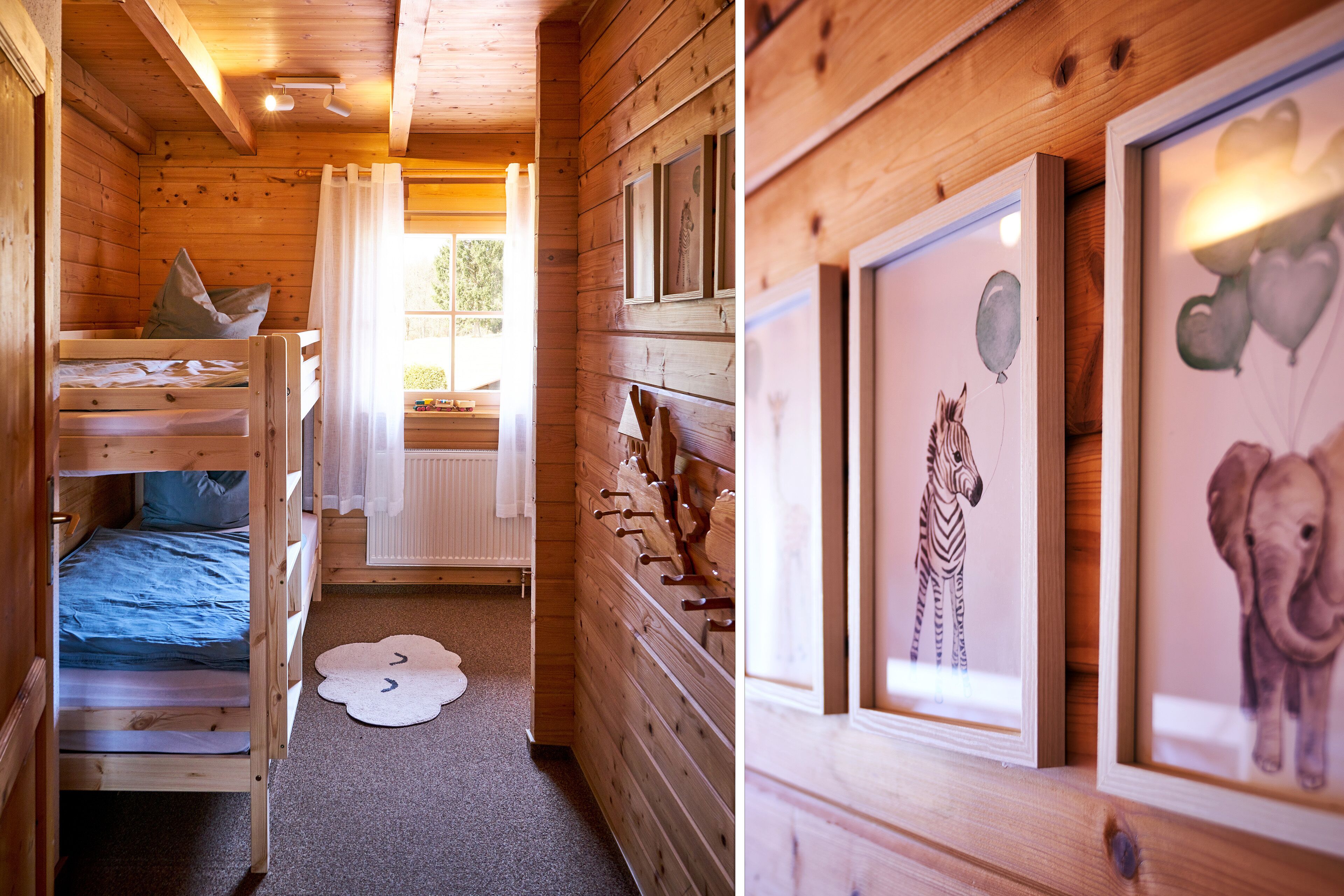 Log cabin flair in the midst of mountain meadows and forest, huge terrace and garden