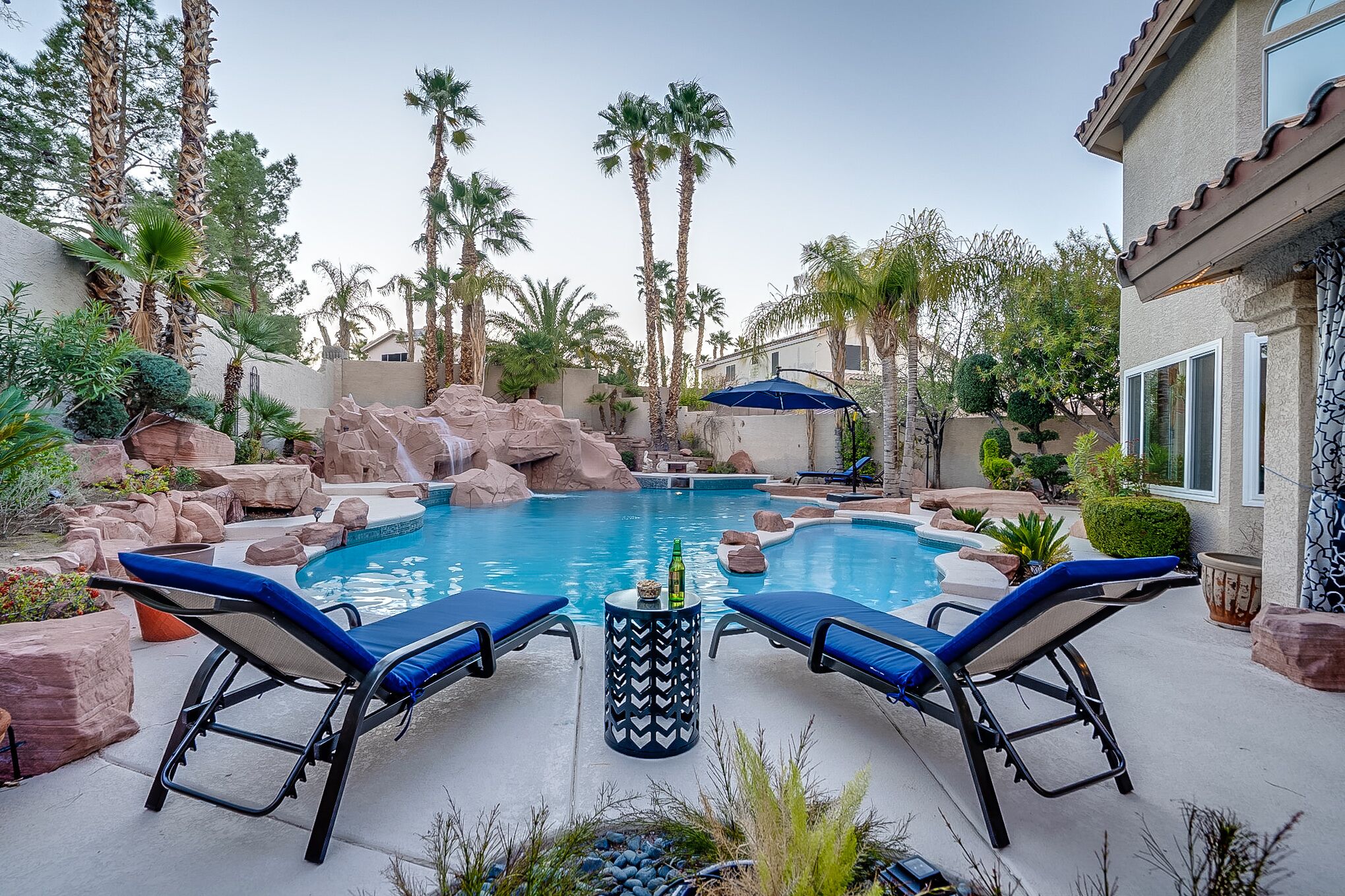 Piscine extérieure, piscine chauffée