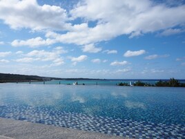 Indoor pool, seasonal outdoor pool, sun loungers