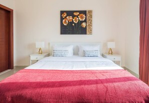 1 bedroom, laptop workspace, iron/ironing board, WiFi