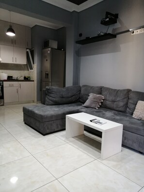 Apartment, 1 Bedroom | Living room - Apartment at Psyri 1 bed 2 pers (Athens)