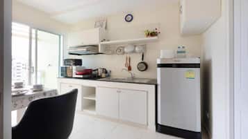 Apartamento | Cocina privada | Frigorífico grande