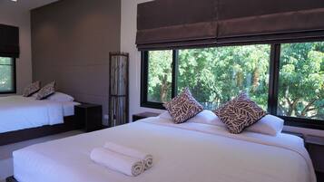 Quadruple Room, Garden View | View from room