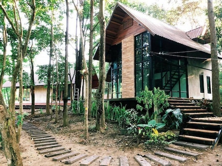 Glass House with Garden | View from room