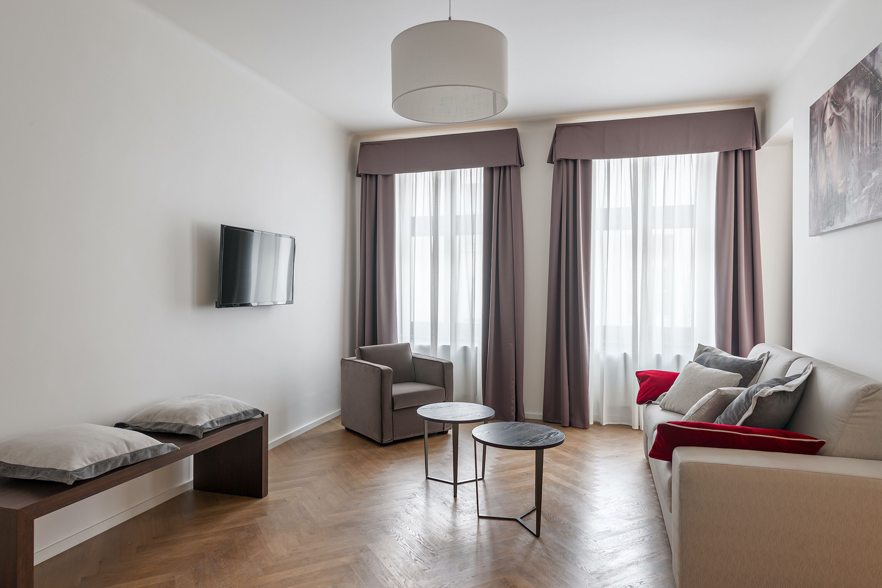 family suite | living area | flat-screen tv