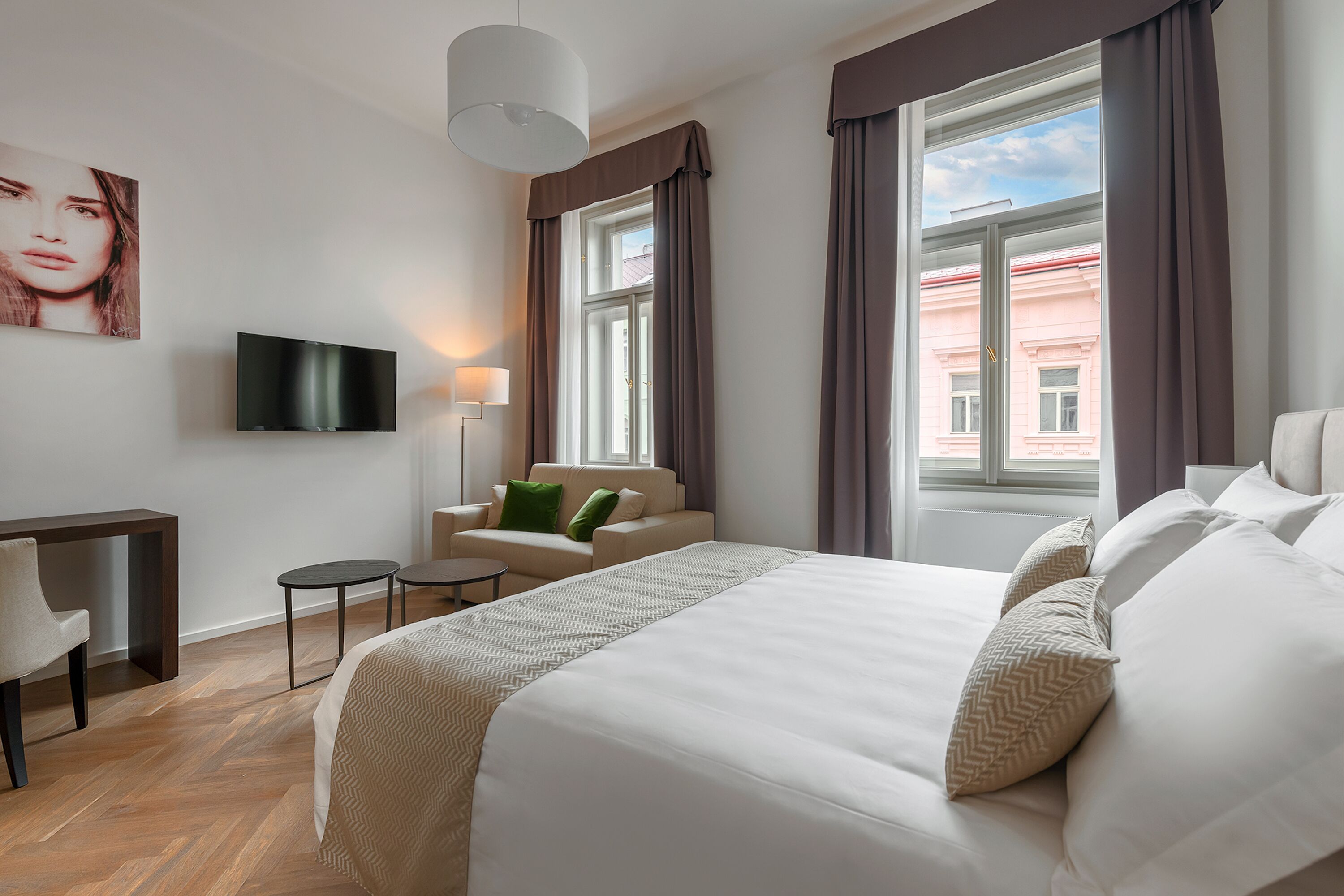 classic double room, 1 king bed with sofa bed (plus) | premium bedding, memory-foam beds, in-room safe, individually furnished