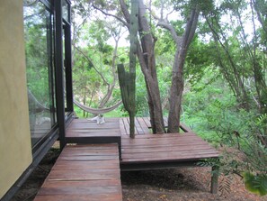 Bungalow, 1 habitación, para fumadores, Terraza | Jardín