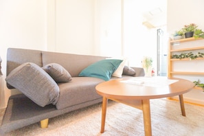 House, 2 Bedrooms | Living area | Flat-screen TV - Matsuyamachi House (Osaka)