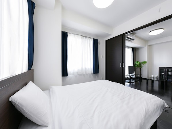 1 soverom, strykejern/-brett, wi-fi (inkludert) og sengetøy