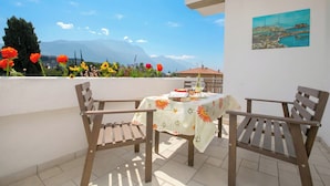 Apartemen Keluarga, 2 kamar tidur, balkon (Casa Andreas & Corinna with Sunny) | Tempat makan outdoor