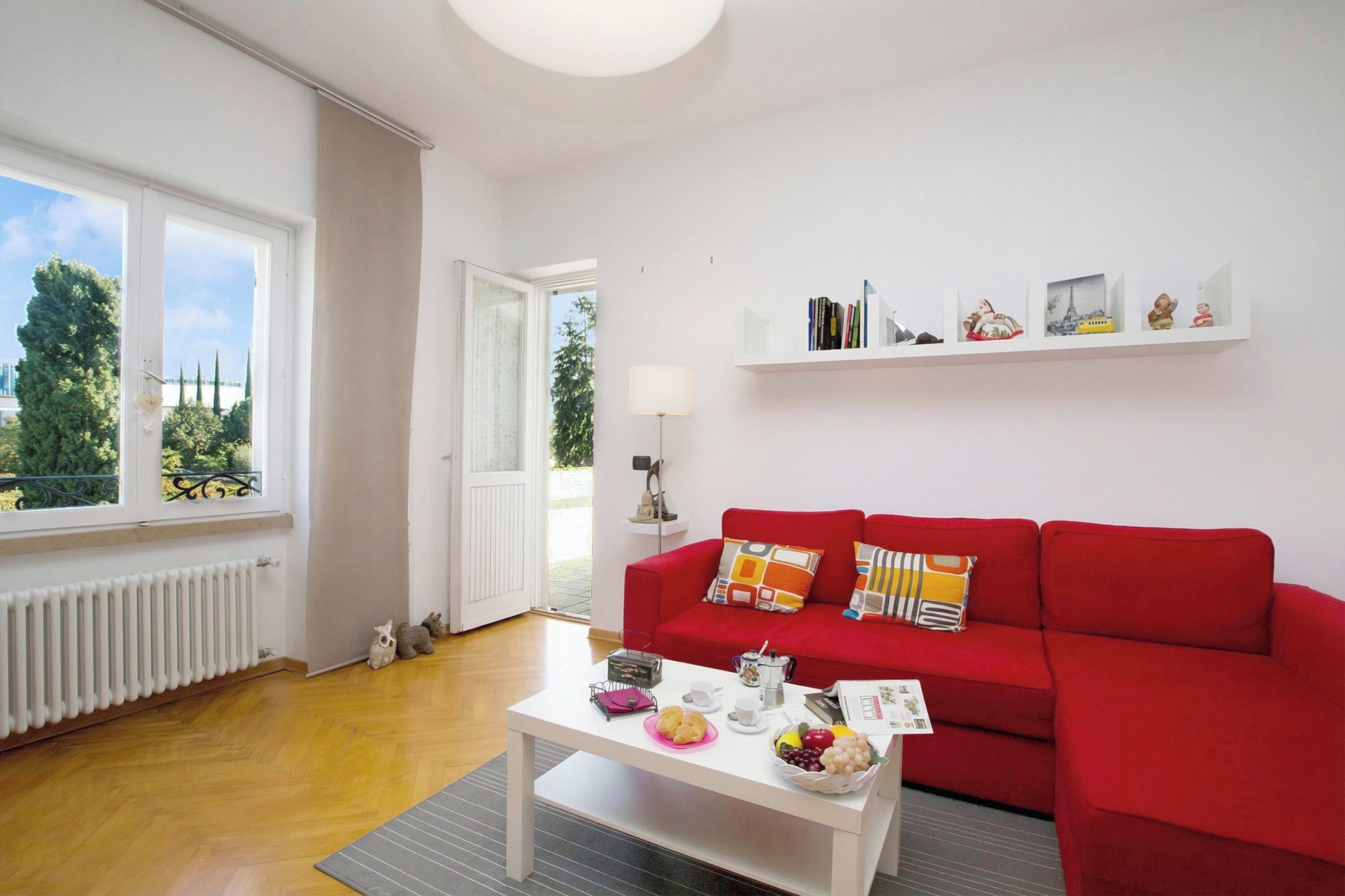 Appartamento familiare, camere multiple (Casa Andreas & Corinna) | Area soggiorno | TV a schermo piatto