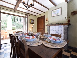 Dining - Rustic Holiday Home in Septon With Private Garden (Durbuy)