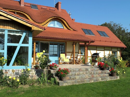 Tasteful Villa on the Polish Coast in Beautiful Nature, Lovely Garden, Sauna