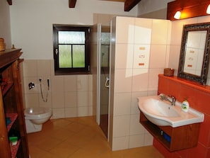 House | Bathroom | Shower - Spacious Holiday Home in Karlovice With Fenced Garden (Karlovice)