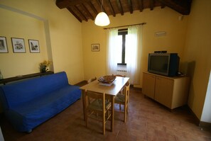 Ferienhaus | Wohnzimmer | Fernseher, Tischfußball