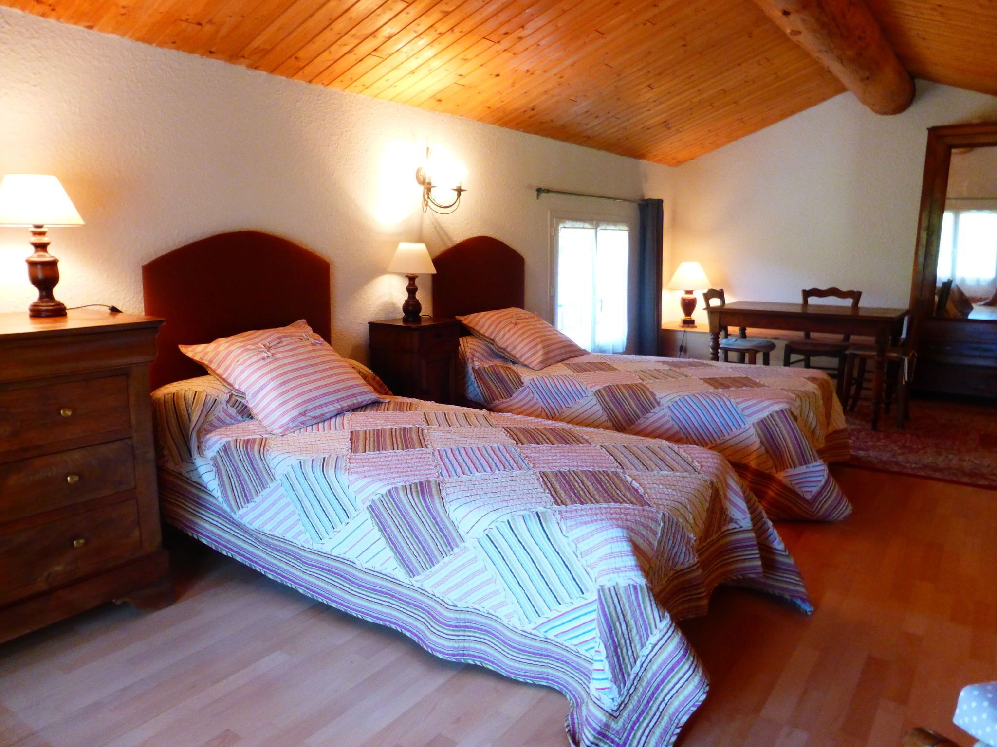 2 bedrooms, individually furnished