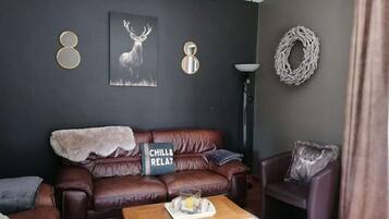 Cottage | Living room | Fireplace, DVD player