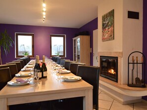 House | Dining - Holiday Home in Waimes With Pool & Sauna (Waimes)