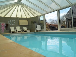 House | Pool | Indoor pool, outdoor pool - Holiday Home in Waimes With Pool & Sauna (Waimes)
