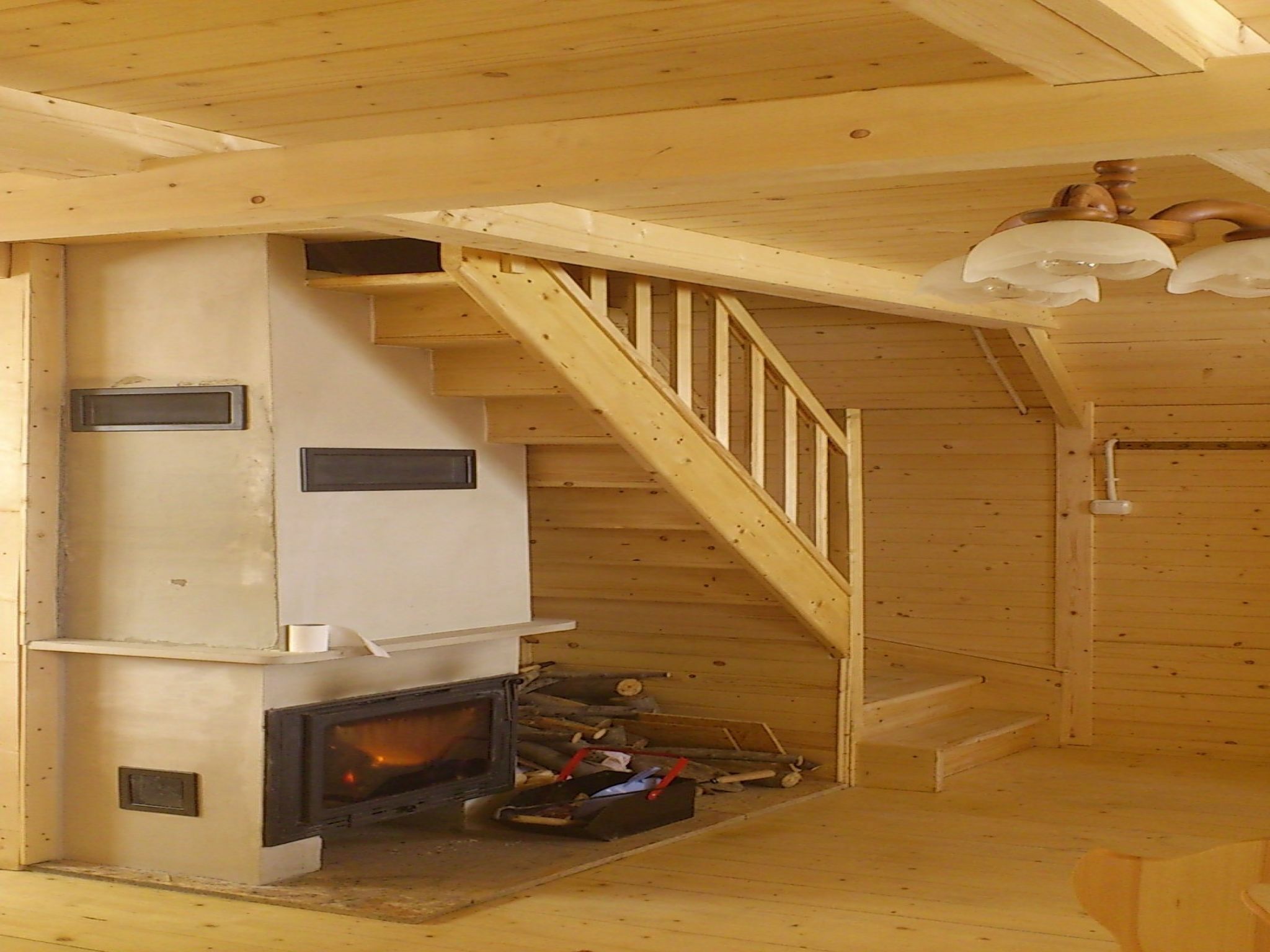 House | Living room | Fireplace, DVD player