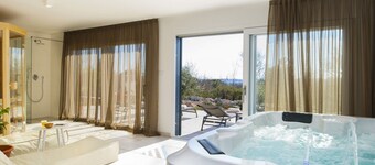 Villa with Swimming Pool, Outdoor Kitchen, Sauna, Hot Tub, Play Area, Sea View