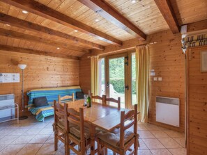 Living room - Chalet in Vosges Forest With Valley View (La Bresse)